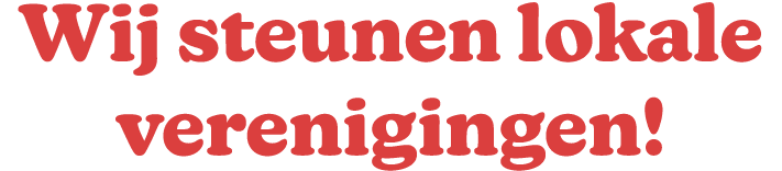 Wij steunen lokale verenigingen!