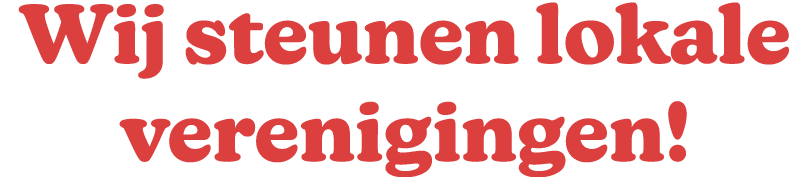 Wij steunen lokale verenigingen!